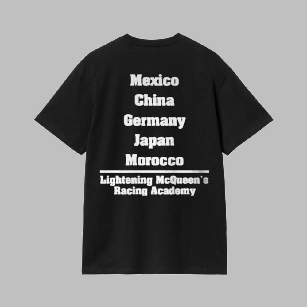 Mexico China Germany Japan Morocco Lightning Mcqueen's Racing Academy Shirt Mexico China Germany Japan Morocco Lightning Mcqueen's Racing Academy Shirt