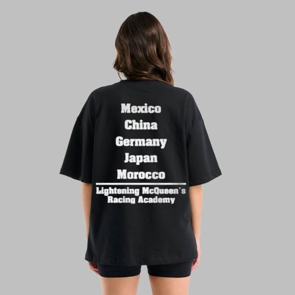 Mexico China Germany Japan Morocco Lightning Mcqueens Racing Academy Shirt 3