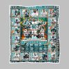 Miami Dolphins 60th Anniversary 1965 2024 Blanket 1 1