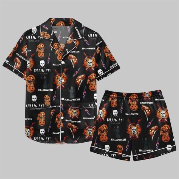 Michael Myers Halloween Pajamas Set 1 1