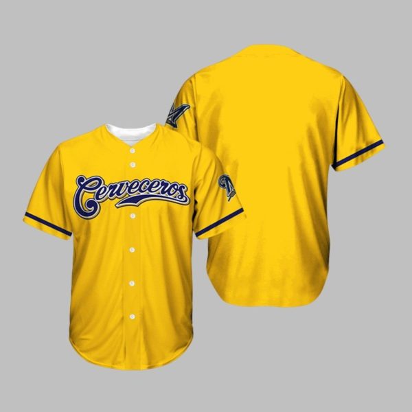 Milwaukee Brewers Cerveceros Night 2025 Jersey 1 1