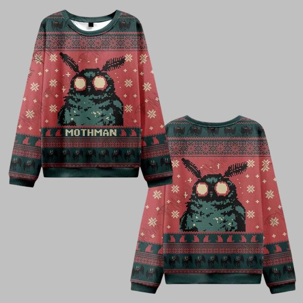 Mothman Ugly Sweater 2025 Christmas 0