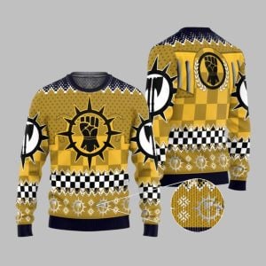2025 Christmas Warhammer Imperial Fists Iconic Ugly Christmas Sweater 1 1