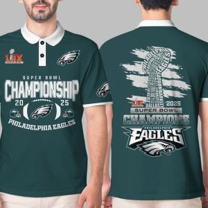 Eagles 2025 Champions Super Bowl Polo Shirt 0