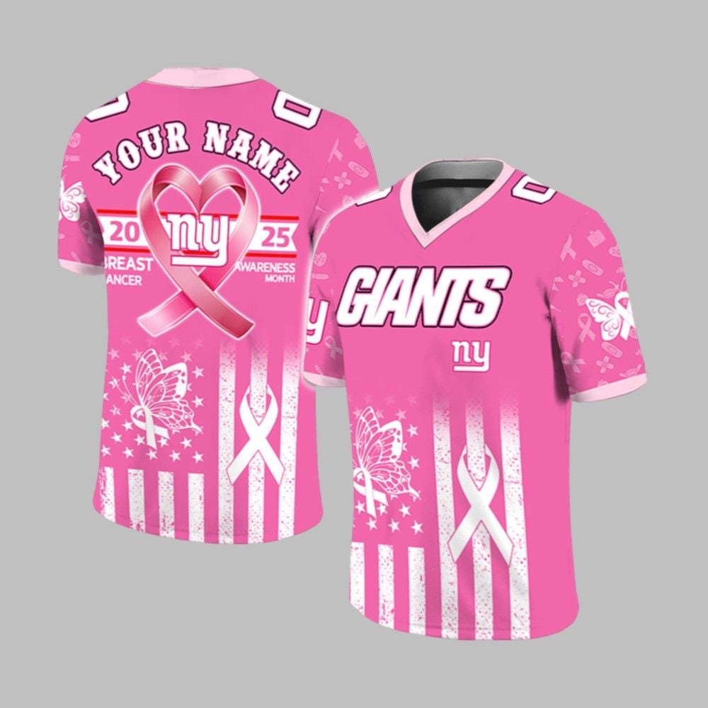 NY Giants Breast Cancer Awareness Month 2025 Jersey 1 1 NY Giants Breast Cancer Awareness Month 2025 Jersey 1 1