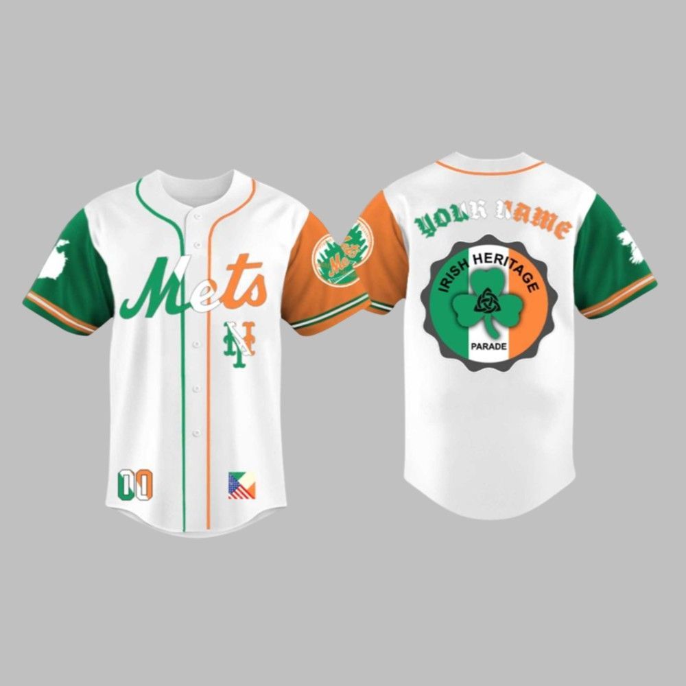 NY Mets Irish American Heritage Night 2025 Jersey 1 1 NY Mets Irish American Heritage Night 2025 Jersey 1 1