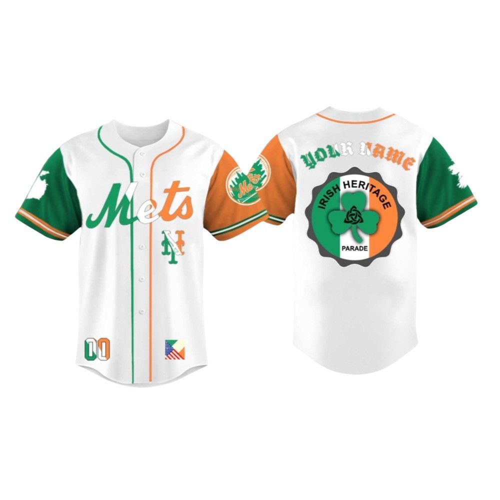 NY Mets Irish American Heritage Night 2025 Jersey 2 NY Mets Irish American Heritage Night 2025 Jersey 1 2