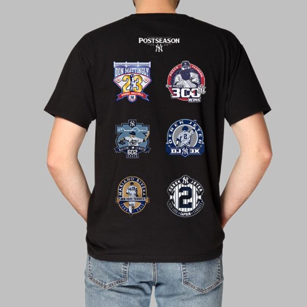 NY Yankees October Baseball Old Patch Post Season 2025 Shirt 0 2