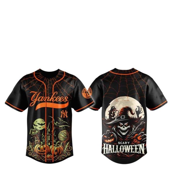 NY Yankees Scary Halloween 2025 Jersey 1 2