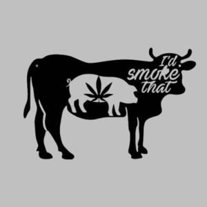 Cow Id Smoke That Decor Metal Farm Sign 0