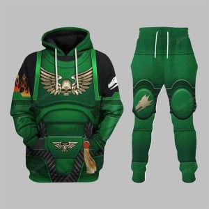 2025 Halloween Warhammer Space Marines Salamanders Costume Cosplay Hoodie 1