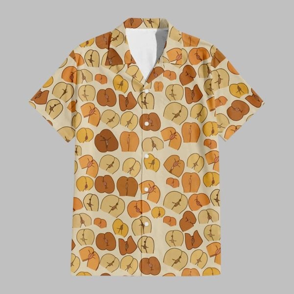 Peaches Butt Hawaiian Shirt 1