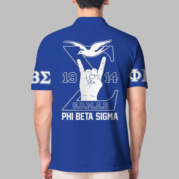 Phi Beta Sigma 1914 Custom Name Polo Shirt 2