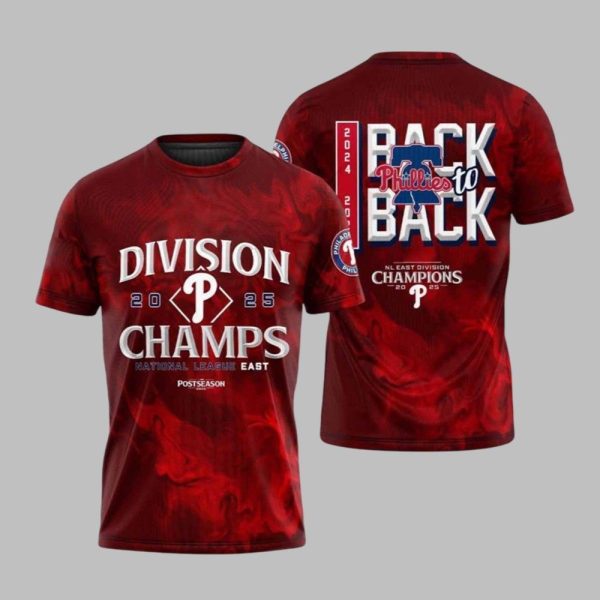 Phillies Division Champs 2025 Back To Back Shirt 1 1