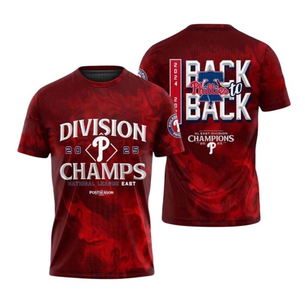 Phillies Division Champs 2025 Back To Back Shirt 1 2