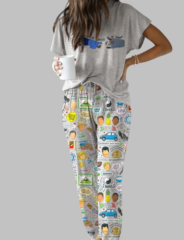 Psych Shawn And Gus Casual Pajama Set 3