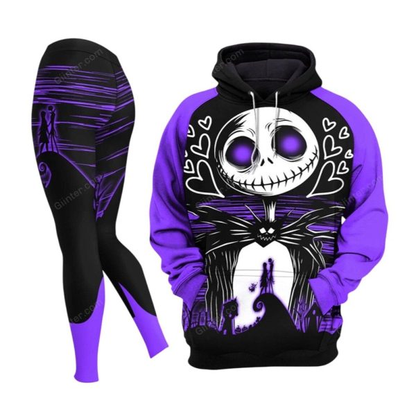 Purple Jack Skellington Combo Hoodie Leggings 2025 Halloween 1 2