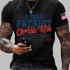 Mens Charlie Kirk A True Patriot Printed Casual T Shirt 3