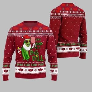 2025 Christmas Pickleball Im Kind Of A Big Dill Ugly Christmas Sweater 1