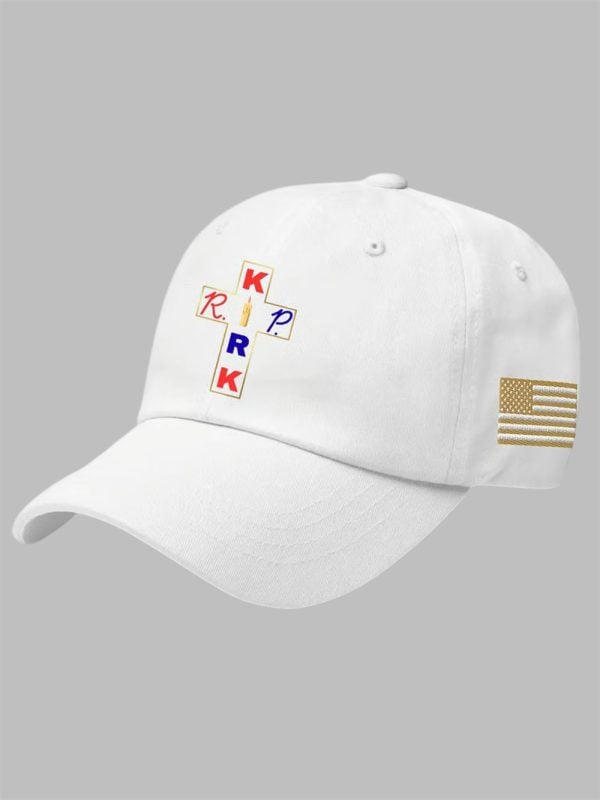 RIP Charlie Kirk Print Baseball Cap 1