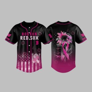 Red Sox Breast Cancer Awareness Month 2025 October Jersey 1 1