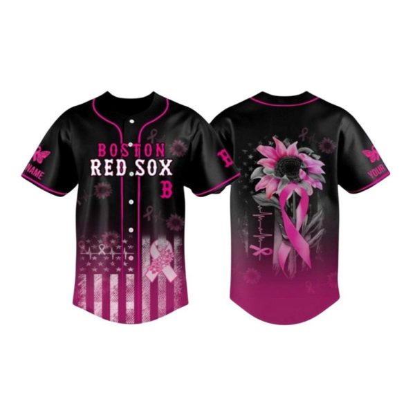 Red Sox Breast Cancer Awareness Month 2025 October Jersey 1 2