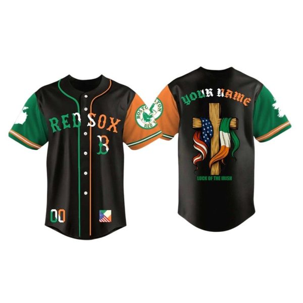 Red Sox Irish American Heritage Night Luck Of The Irish 2025 Jersey 1 2