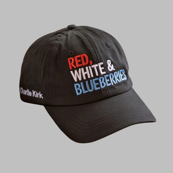 Red White And Blueberries Charlie Kirk Hat 1