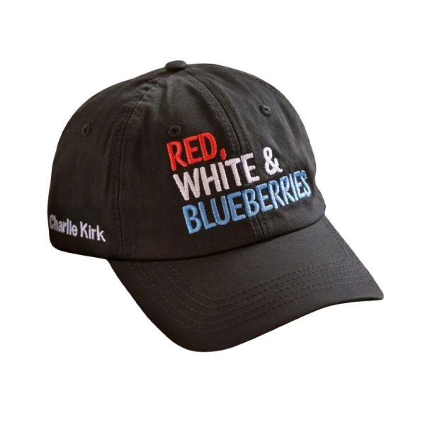 Red White And Blueberries Charlie Kirk Hat 2