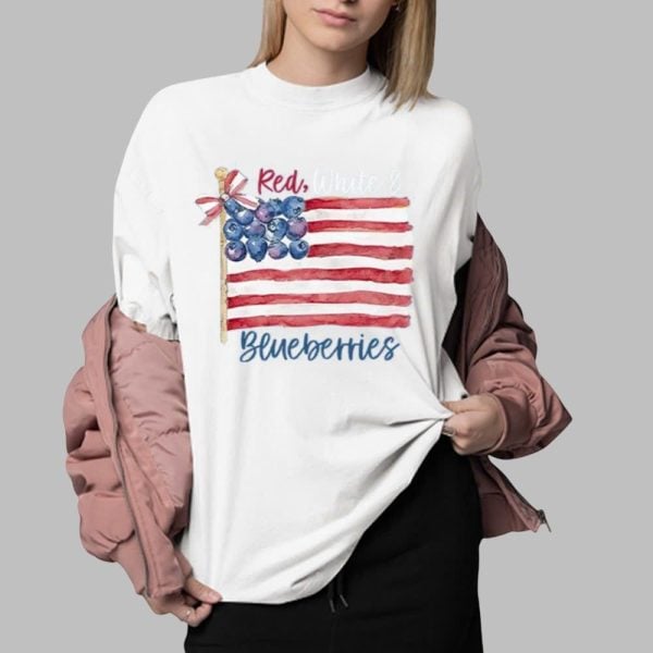 Red White And Blueberries Charlie Kirk Shirt 0 2