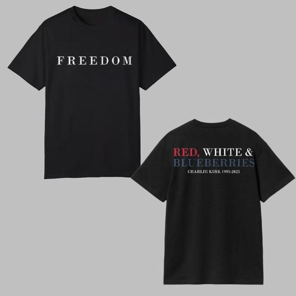 Red White & Blueberries Charlie Kirk Freedom Shirt