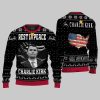 Rest In Peace Charlie Kirk Ugly Christmas Sweater 1