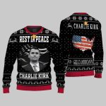 Rest In Peace Charlie Kirk Ugly Christmas Sweater