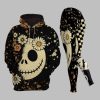 Retro Vintage Jack Skellington Face Combo Hoodie Leggings 2025 Halloween 2