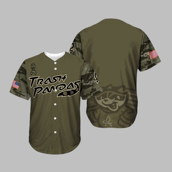 Rocket City Trash Pandas Military Appreciation 2025 Jersey 1 1