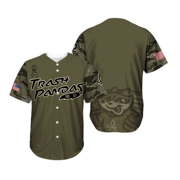 Rocket City Trash Pandas Military Appreciation 2025 Jersey 1 2