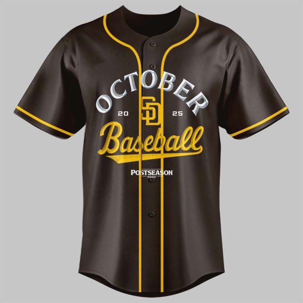 SD Padres October Baseball 2025 Jersey 2