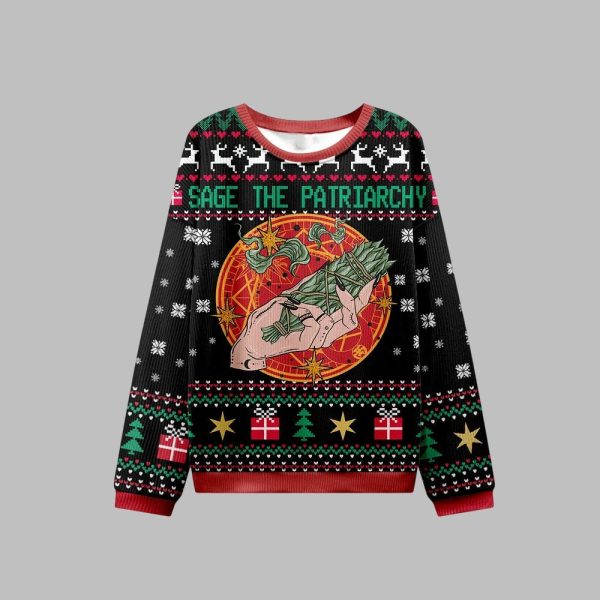 Sage The Patriarchy Ugly Christmas Sweater 1