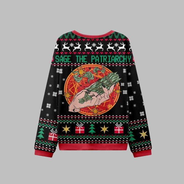 Sage The Patriarchy Ugly Christmas Sweater 2