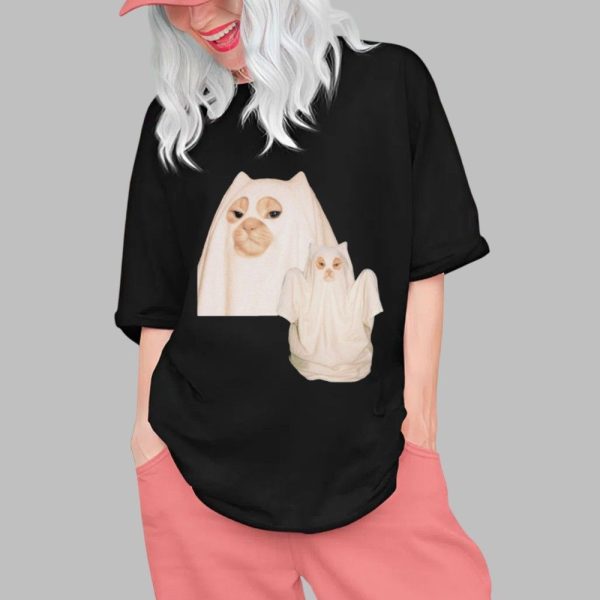 Spooky Cat Halloween Shirt 0 1