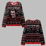 Stay Out Of The Light Blood Ugly Sweater 2025 Christmas