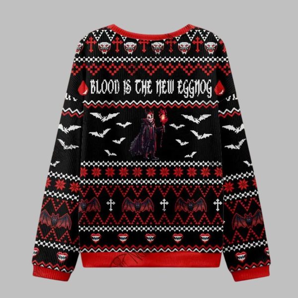 Stay Out Of The Light Blood Ugly Sweater 2025 Christmas 2