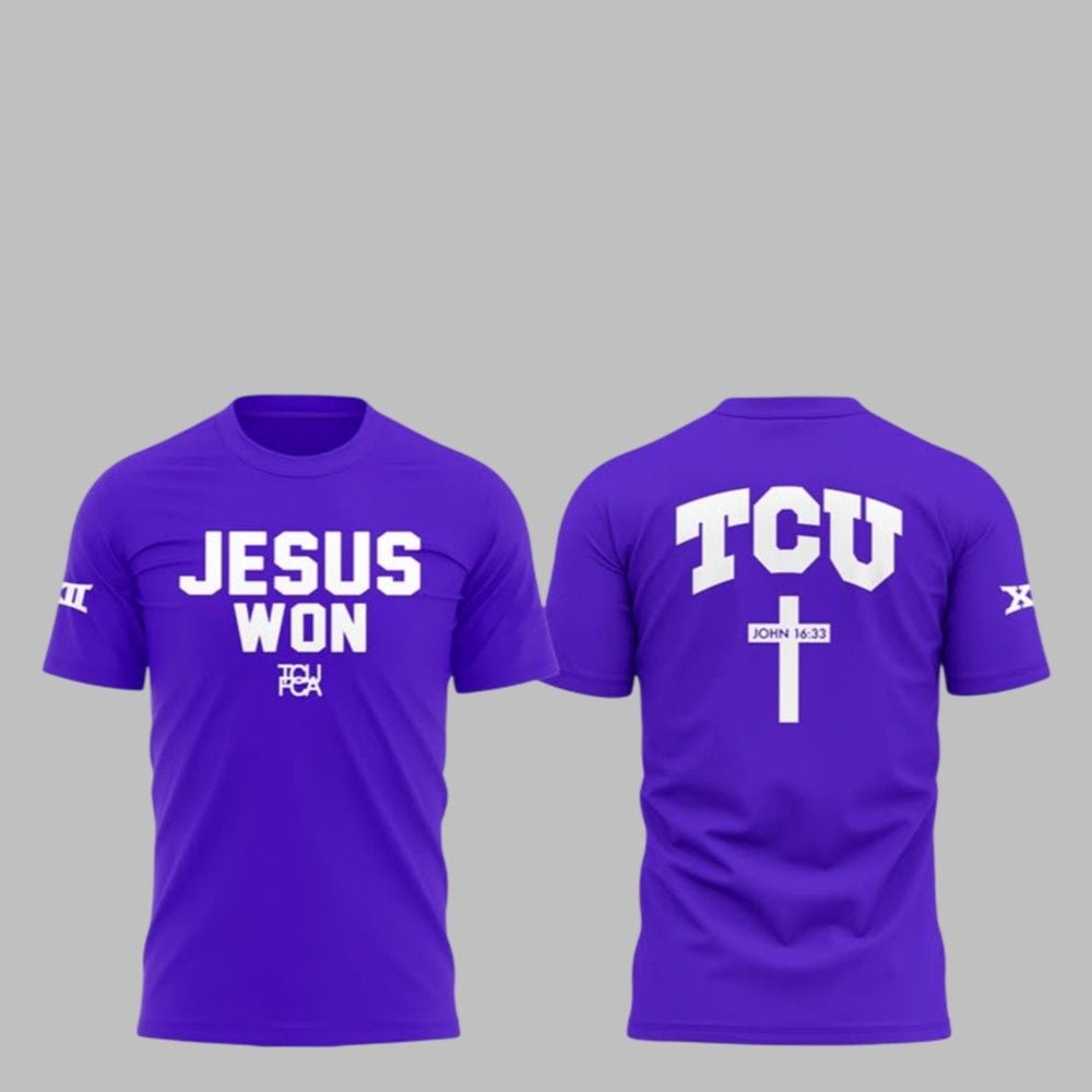 TCU Horned Frogs Jesus Won Shirt 1 1 TCU Horned Frogs Jesus Won Shirt 1 1