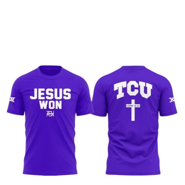 TCU Horned Frogs Jesus Won Shirt 1 2