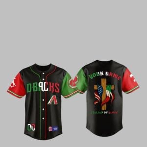 D Backs Italian Heritage Night Italian By Blood Jersey 1 1