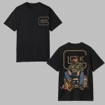 The 47th President Trump Holding A Glock Sitting Next To A Hunting Dog Shirt