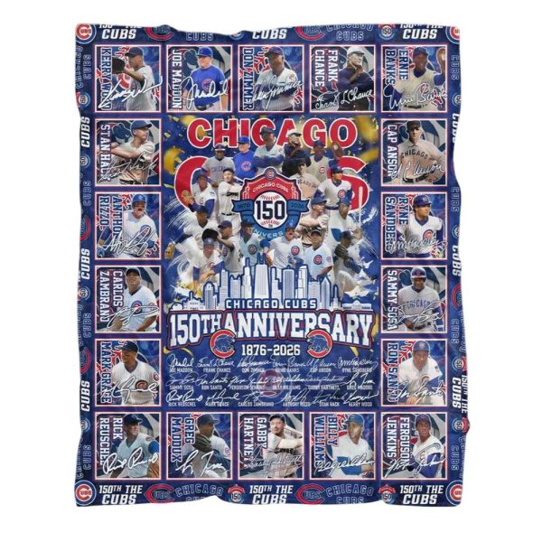 The Cubs 150th Anniversary 1876 2026 Blanket 1 2