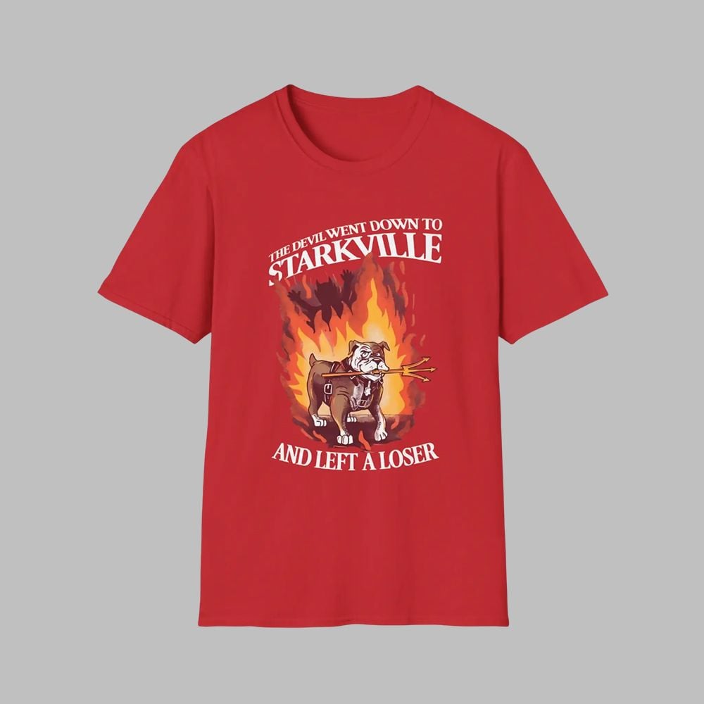 State Bulldogs The Devil Went Down To Starkville And Left A Loser Shirt State Bulldogs The Devil Went Down To Starkville And Left A Loser Shirt