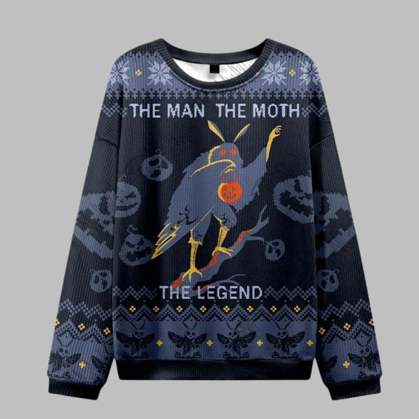 The Man The Moth The Legend Ugly Sweater 2025 Christmas 1