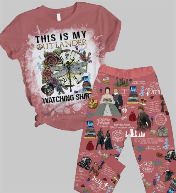This Is My Outlander Watching Shirt Casual Pajama Set 1